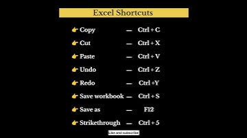 Some Important Excel Shortcuts keys | #excel #exceltutorial #shortcutkeys #computerknowledge