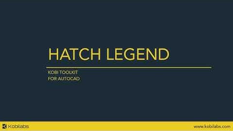 AutoCAD Hatch Legend - Kobi Toolkit