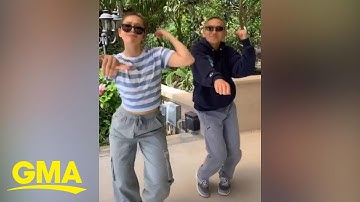 We wanna dance like this 61-year-old dad and his daughter when we grow up l GMA Digital