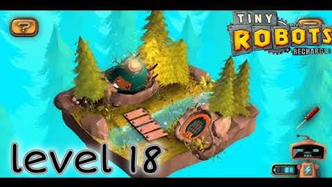 Tiny robots recharged gameplay - River crash (18th level)