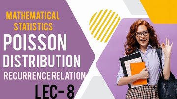 Recurrence relation of Poisson distribution | Poisson distribution | @HigherMathemagic