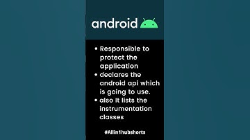 Simple way to use android manifest.xml file #shorts