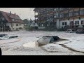 The Heaviest Hail storm Hits France and Switzerland! The Streets Turned into Rivers of Hail