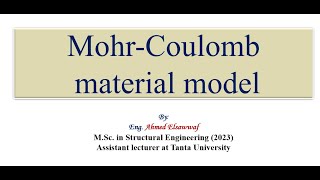 1.3 Mohr-Coulomb material model