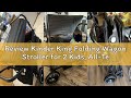 Review Kinder King Folding Wagon Stroller for 2 Kids, All-Terrain Baby Stroller Wagon Outdoor, Remov