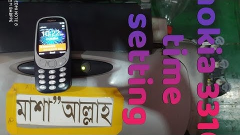 How to time and date set nokia 3310 nokia 210 216 215 220 225 230 105 106 150 130 All models