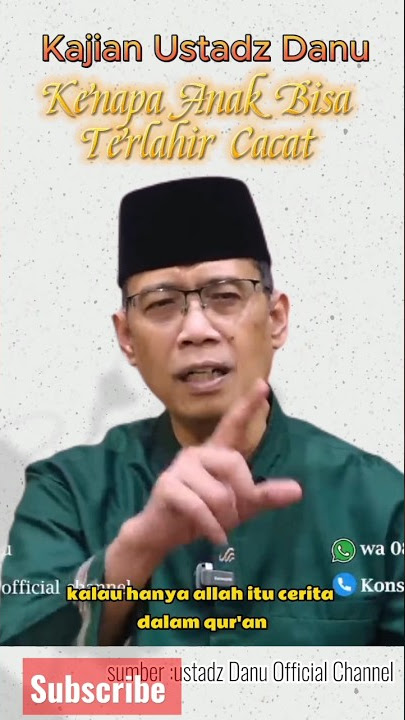 Ustadz Danu 'Kenapa anak bisa terlahir cacat' #kajianislam #ustadzdanu #tausiyah #cacat