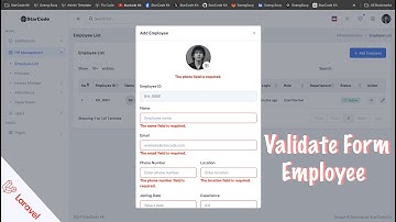 Laravel 11 Form Validation Made Easy | HR System