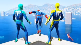 GTA 5 Rainbow Spiderman Water Fails (Ragdolls/Euphoria Physics) #24