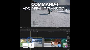 Final Cut Pro Shortcut | Command-T | Add Default Transition