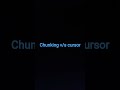 chunk and cursor