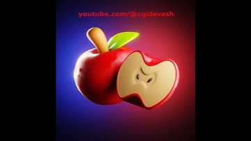 Low poly Apple #shorts #blender #blender3d #b3d #3dmodeling #youtubeshorts