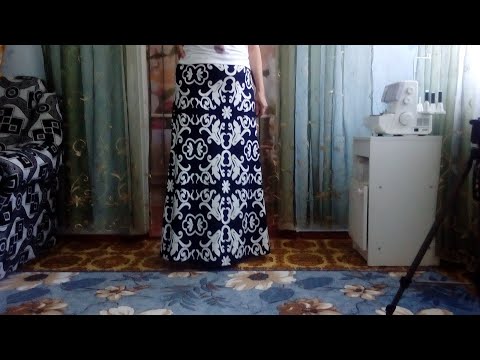 Как сшить юбку летнюю длинную юбку