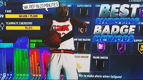 14k rep in 25min!! The Fastest method for shooting badges in NBA 2k20