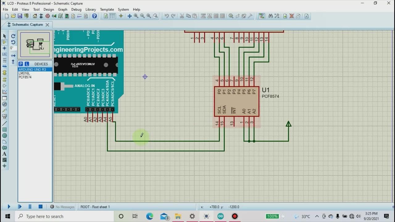 Tutorial PROTEUS ARDUINO Modul LCD 16x2 dengan I2C Konverter - YouTube