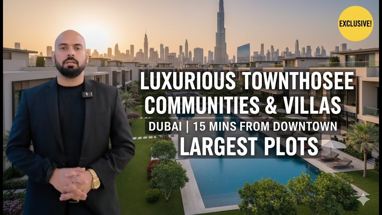 Luxurious Townhouse & Villa Communities in Dubai | 15 Minutes from Downtown | Largest Plots