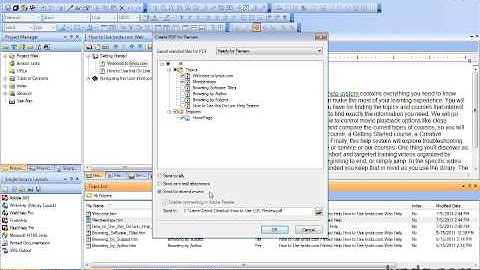 Creating a PDF for review
