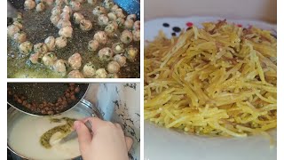 Nahar Üçün Evdə Olan Ərzaqlardan Çox Asan Və Ləzzətli Yeməklər Haırladım.