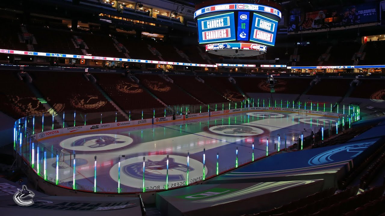 Canucks fans get first look at Rogers Arena new video board - The Hockey  News Vancouver Canucks News, Analysis and More