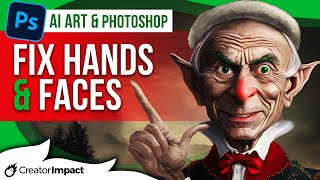 Fix Hands, Faces & Errors from Midjourney AI Art in Photoshop!