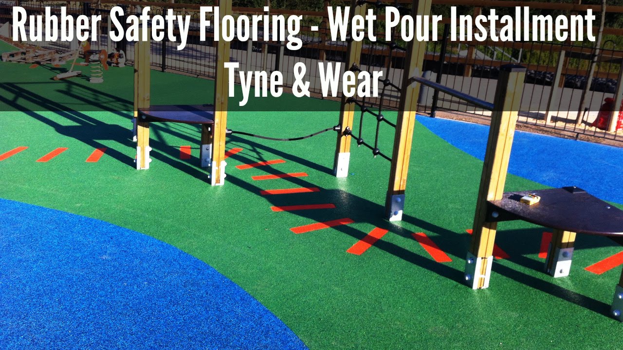 Rubber Safety Flooring Wet Pour Installment Tyne & Wear YouTube