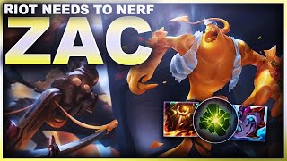 WHY IS RIOT NOT NERFING ZAC JUNGLE? | League of Legends