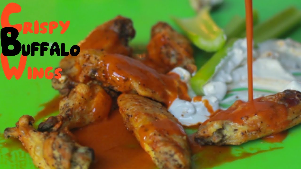 Incredible Crispy Buffalo Wings with Blue Cheese Oven Baked! YouTube