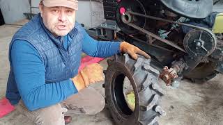 Replacing the camera in the wheel of the walk-behind tractor