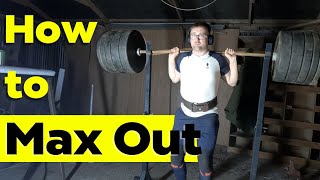 Hitting a 1rm: Heavy Single in Training