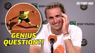 Zverev Laughs At Sliding Technique Question After French Open R1 Win! | Roland Garros 2026