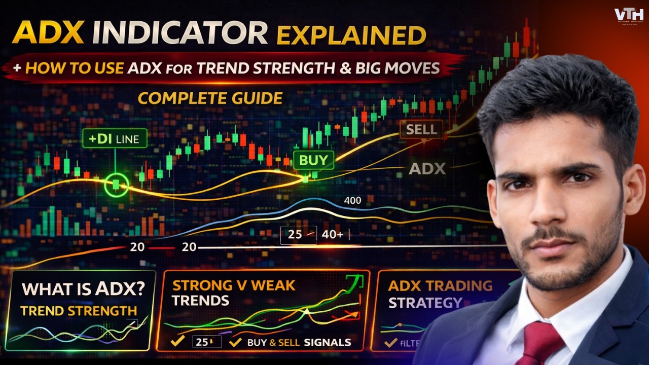 ADX Indicator Explained | How to Use ADX for Trend Strength & Big Moves ...