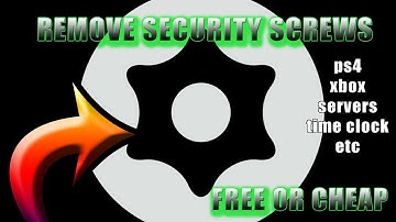 How to remove security Torx screws without the proper tools