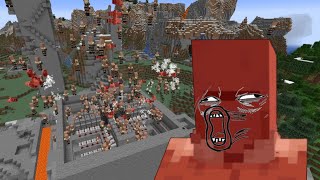 Villager E-Sploder Minecraft TNT Redstone Build