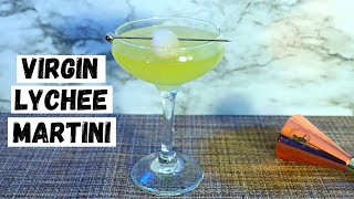 Virgin Lychee Martini | Non Alcoholic Lychee Martini Recipe