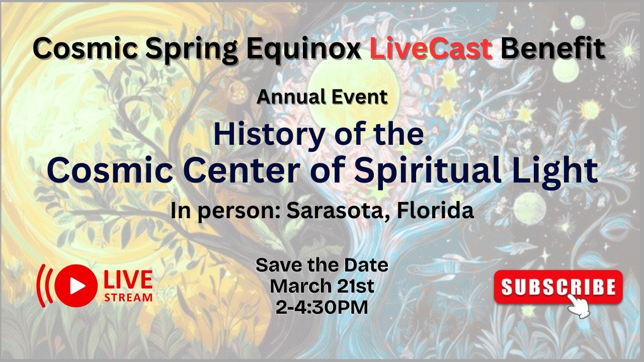 Live: Cosmic Center Annual Spring Benefit - YouTube