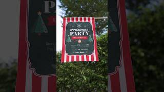 Custom Garden Flag DIY for Christmas Party #shorts #diy
