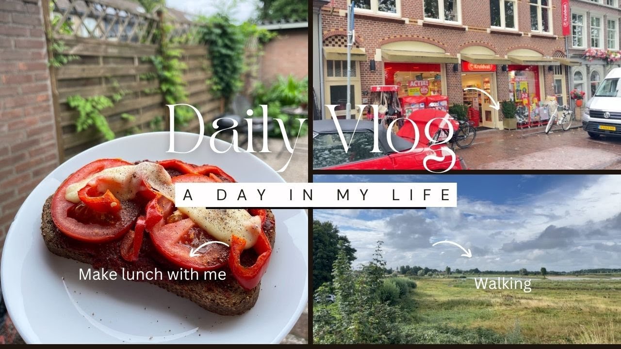 روتيني الصيفي في هولندا 🇳🇱 | طالبة عربية ويوم هادئ تحت المطر 🌧📚