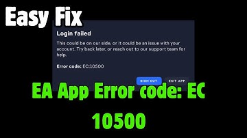 Fix EA App Error code: EC 10500