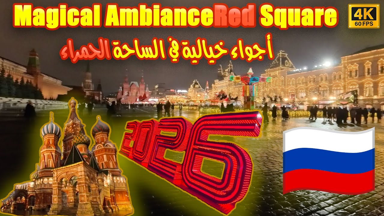New Year's Eve 2026 at Moscow's Red Square | احتفالات رأس السنة في الساحة الحمراء بموسكو