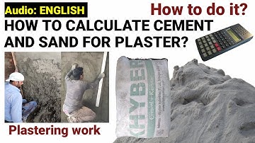 How to calculate quantity of cement and sand in plaster? | quantity of plaster work | civil tutor