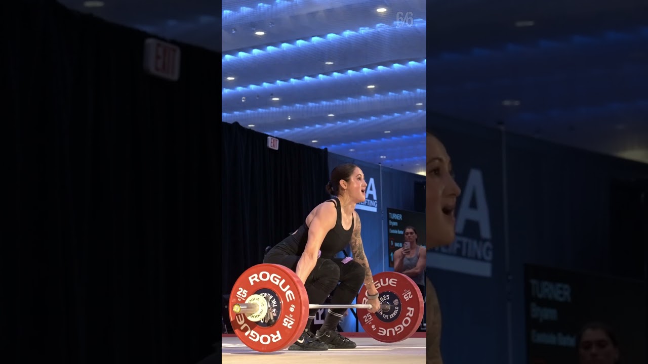 Lifts From The Archives - Daisee Finke snatches 71kg at the Arnold 2025. #lifter #weightlifting
