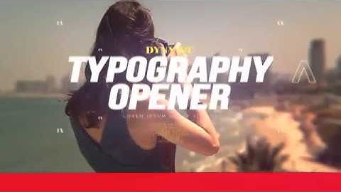 Adobe After Effects template: Dynamic Typography Opener