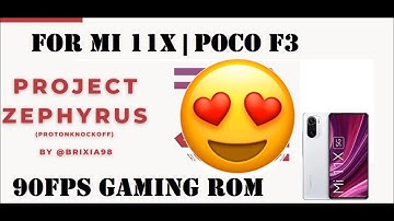 Project Zephyrus 12.5.2 For MI 11X And Poco F3 | Best ROM For Gaming and Battery Saving || 90Fps