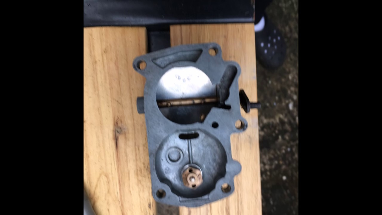 Triumph Herald Carburetor Before and After Boiling in Lemon Juice and