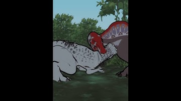 Indominus Rex vs Spinosaurus | Jurassic World Animation #shorts