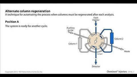 Cheminert alternate column regeneration