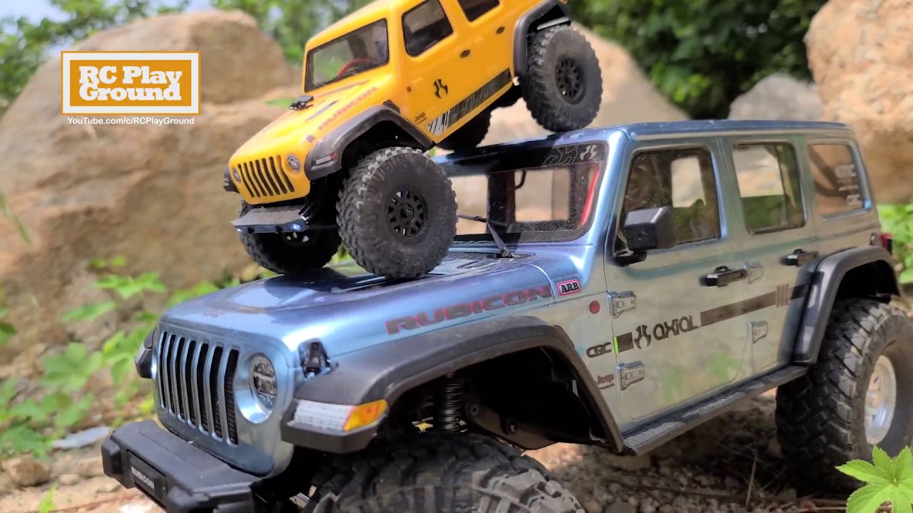 RC Car 1/24 Scale Axial SCX24 Jeep Wrangler JLU RTR Unboxing & Test