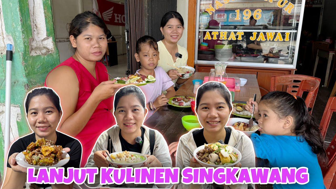 SEBELUM BALIK SINGKAWANG,  BERSAMA CECE DAN PONAKAN MAKAN NASI CAMPUR JAWAI