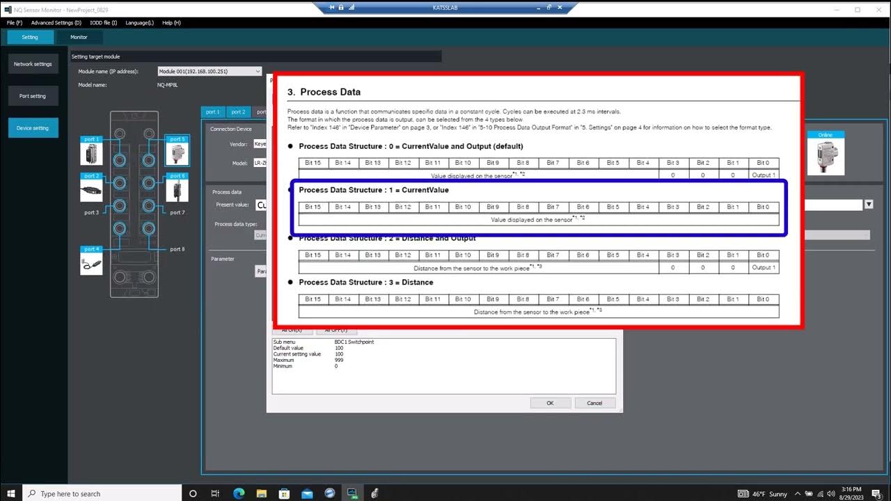 KEYENCE NQ Series IO Link Master Module PLC Setup