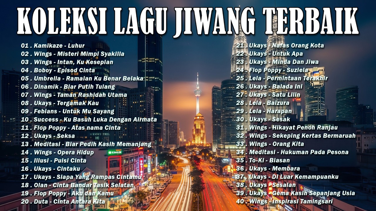 KOLEKSI LAGU JIWANG 80-90AN TERBAIK - LAGU SLOW ROCK MALAYSIA NI PENUH MEMORI - LAGU JIWANG 90AN